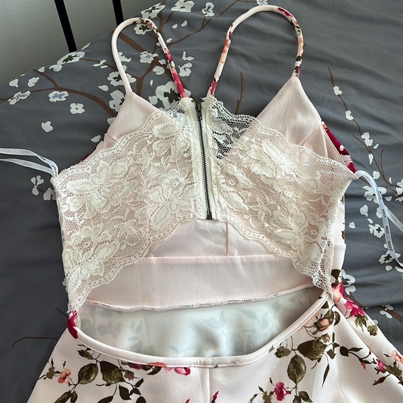 Floral Lacey wedding dress guest summer sundress - Picture 4 of 6